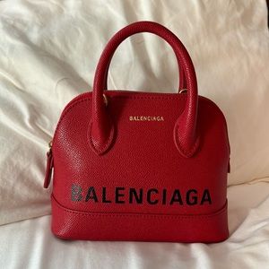 Balenciaga xxs ville bag red (missing strap)